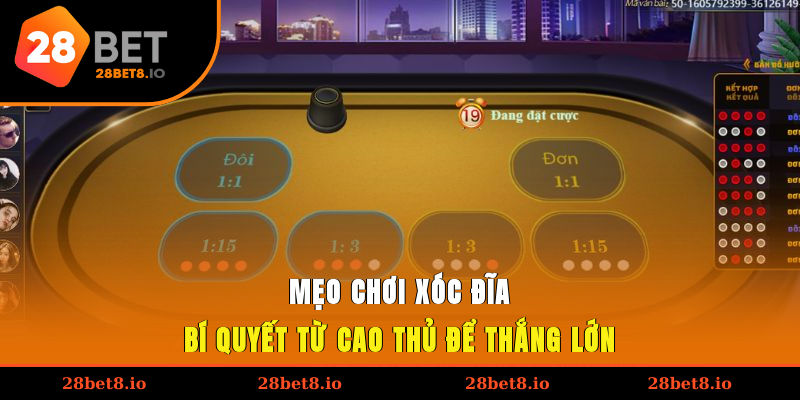 mẹo chơi xóc đĩa